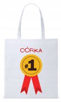Dla Córki Córeczki Prezent Torba Eco Biała Shopper Z Nadrukiem Ze Zdjęciem