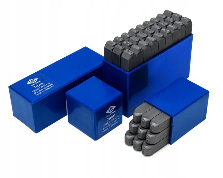 ZNACZNIK NUMERATOR STEMPLE LITERY 27 GERMANY 7 mm zdjęcie 6