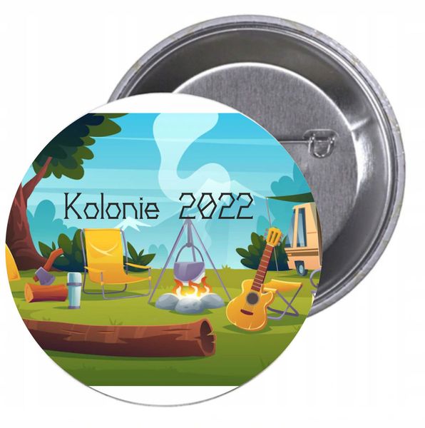 Przypinki buttony KOLONIE 2022 SUPER JAKOŚĆ TANIO zdjęcie 1