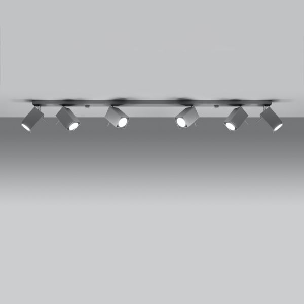 Plafon MERIDA 6L szary zdjęcie 3