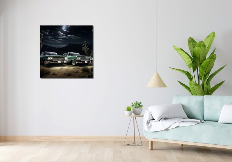 Obraz 70x70cm Nostalgiczne Spotkanie zdjęcie 2