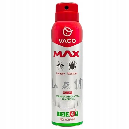 Spray na komary, kleszcze i meszki Max z DEET 30% Vaco 100 ml x 3 sztuki na Arena.pl