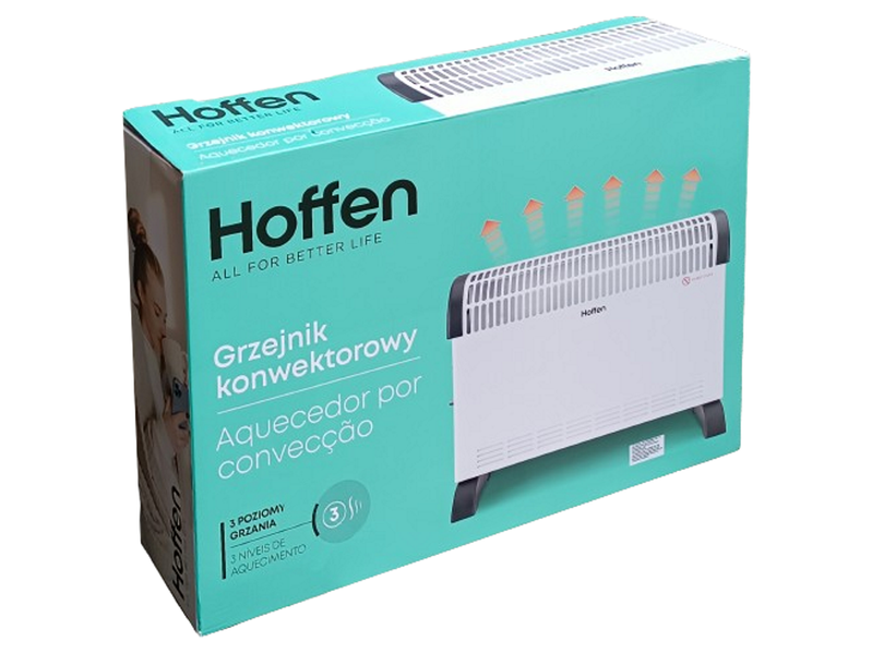Grzejnik konwektorowy Hoffen 2000W - Biały zdjęcie 3