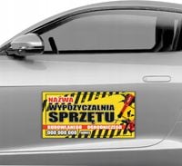 MAGNES NA SAMOCHÓD MATA MAGNETYCZNA REKLAMOWA 60X30 wyporzyczalnia sprzętu