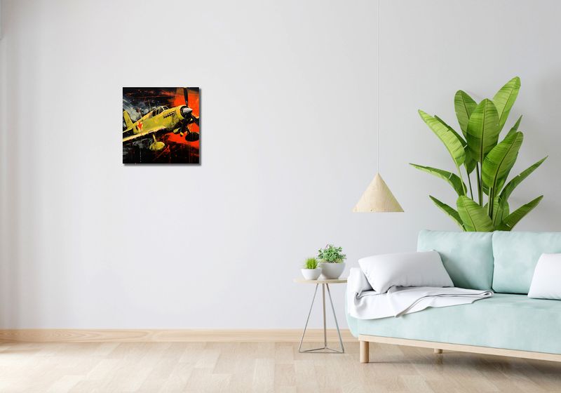 Obraz 40x40cm Barwny Przelot zdjęcie 2