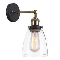 Kinkiet LAMPA ścienna FRANCIS MBM-2563/1 Italux industrialna OPRAWA szklana podłużna przezroczysta