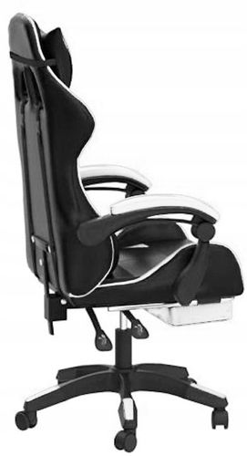 FOTEL gamingowy z MASAŻEM pleców KOMPUTEROWY OBROTOWY dla gracza +podnóżek! na Arena.pl
