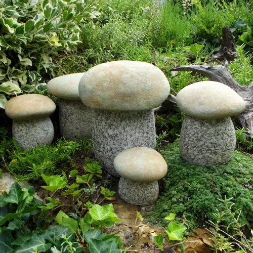 ozdobne kamienie figurki ekologiczne grzyby 5 szt na Arena.pl