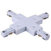 Krzyżowy X - ŁĄCZNIK szynoprzewodu LKRZYZ/BI Orlicki Design do 1-fazowej szyny natynkowej 230V biały