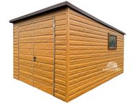 DOMEK OGRODOWY SCHOWEK 4X3 BRAMA DWUSKRZYDŁOWA - OKNO -  GB351