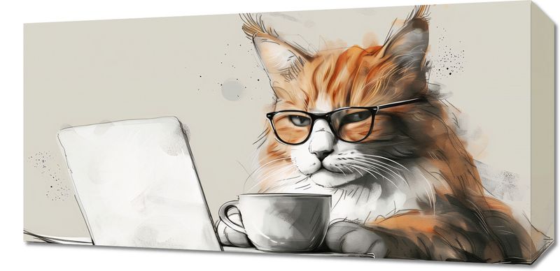 Obraz 60x30cm Nie przed Kawusią zdjęcie 1