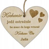 ZAWIESZKA do AUTA SAMOCHODU PREZENT GRAWER SERCE