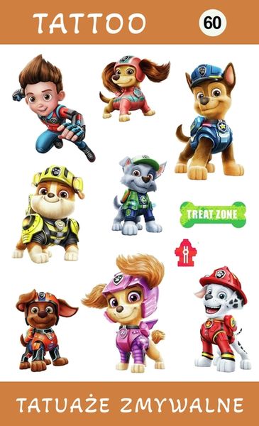 Tatuaże zmywalne Psi Patrol zdjęcie 1