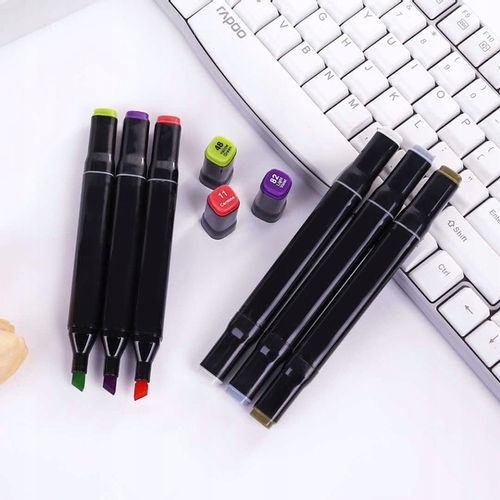 MARKERY ALKOHOLOWE FLAMASTRY MAZAKI PISAKI DWUSTRONNE Torba PREMIUM SET na Arena.pl