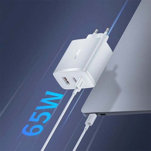 ładowarka sieciowa gan cube pro 65w 2x usb-c usb-a biała na Arena.pl