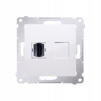 Simon 54 Gniazdo HDMI pojedyncze biały DGHDMI.01/11