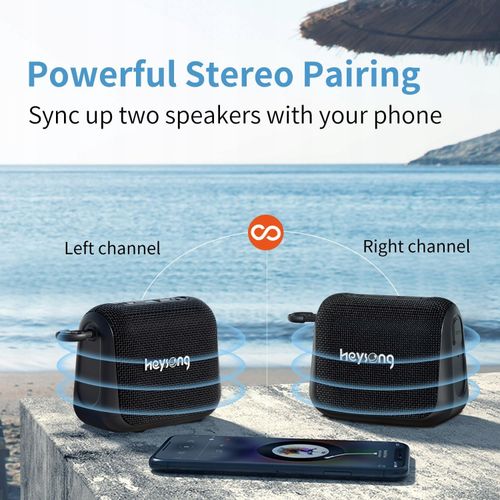 Głośnik przenośny HEYSONG VIBE PRO Bluetooth czarny 5 W na Arena.pl