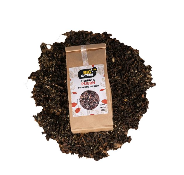 Herbata PUERH PO GRUBEJ IMPREZIE 100g zdjęcie 2