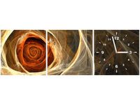 30 90CM OBRAZ 3 ELEM RÓŻA KTALNA ŚCIENNY PŁOTNO DRUK