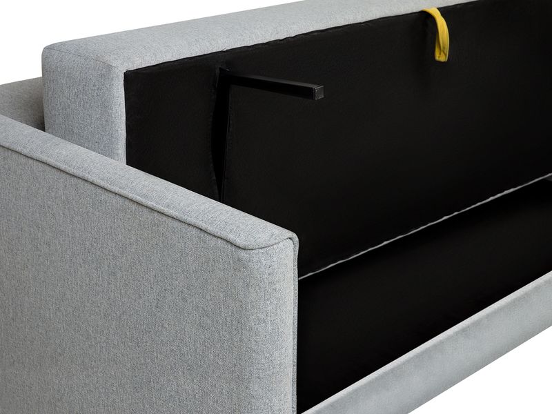 Sofa rozkładana jasnoszara EKSJO zdjęcie 8