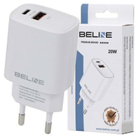 beline ład. siec. 1x usb-c + 1x usb 20wbiała /white (only head) pd