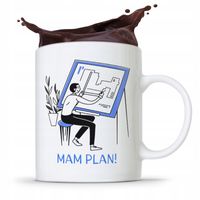 Kubek Architekta Projektanta Mam Plan! Prezent Z Nadrukiem Ze Zdjęciem