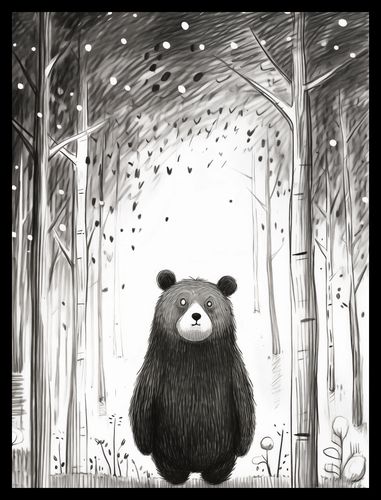 Plakat 30x40cm Ciekawski Miś na Arena.pl