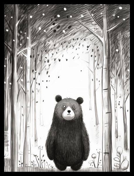 Plakat 30x40cm Ciekawski Miś zdjęcie 2