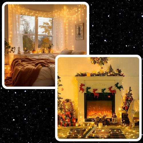 LAMPKI CHOINKOWE ŚWIATEŁKA 500LED ZEWNĘTRZNE WEWNĘTRZNE BIAŁE CIEPŁE 32M na Arena.pl