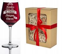 Kieliszek do wina XXL z grawerem prezent dla niej Dzień Kobiet WALENTYNKI