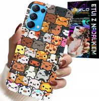 ETUI DO OPPO RENO5 4G 5G - PLECKI W SŁODKIE KOTKI, KOTY, OBUDOWA