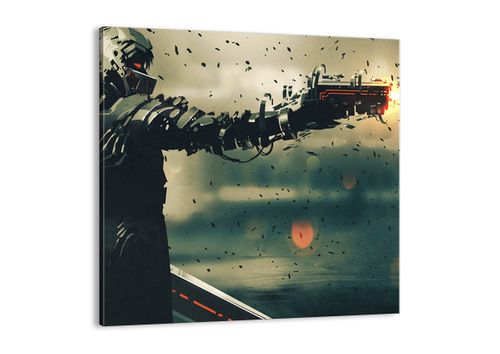 Obraz Na Płótnie - Robot Walka Broń - 40X40 Cm - Ac40X40-3196 na Arena.pl