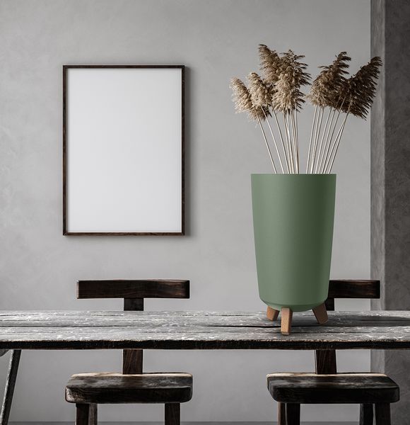 2x Doniczka okrągła na nóżkach GRACIA DGTL200 + DGTL240 zdjęcie 3