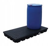 Wanna paleta wychwytowa ociekowa plastikowa HDPE na 2 beczki 112 l