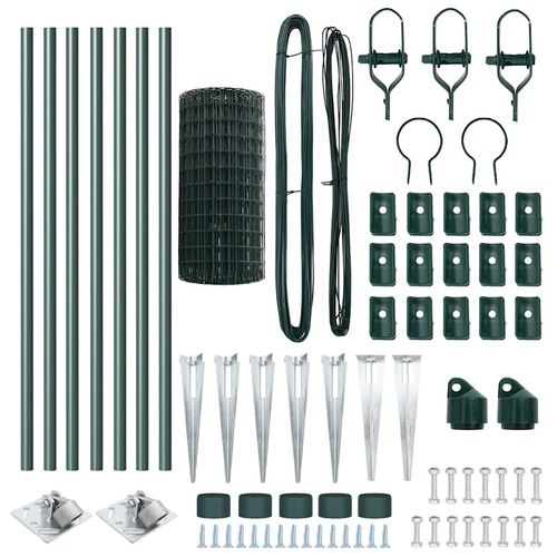 Ogrodzenie z słupkami Zielony 0.4 x 10 m Stal na Arena.pl