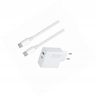 Szybka ładowarka 45W z kablem 1m 2 wejścia do Xiaomi Redmi Note 9 4G