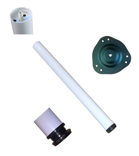 Noga do stołu blatu prosta O 710 fi 50 BIAŁA na Arena.pl