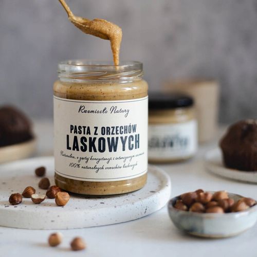 PASTA Z ORZECHÓW LASKOWYCH 100% - 300g - Rzemiosło Natury na Arena.pl