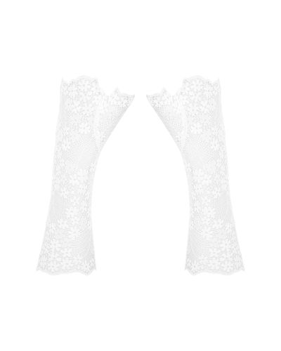 Heavenlly Koronkowe Białe Rękawiczki Obsessive One Size (uniwersalny) na Arena.pl