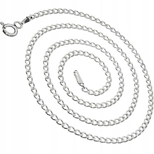 Komplet komunijny łańcuszek z krzyżem srebro 925 pozłacany wizerunek 45 cm na Arena.pl