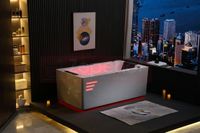 Wanna z hydromasażem prostokątna 170cmx90cmx60cm Wodospad +Ambiente Wanna z hydromasażem prostokątna 170cmx90cmx60cm Wodospad +Ambiente