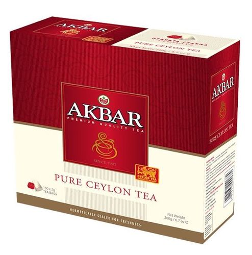 Herbata czarna Pure Ceylon Tea Akbar 100 torebek na Arena.pl