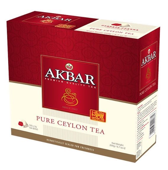Herbata czarna Pure Ceylon Tea Akbar 100x2g zdjęcie 1