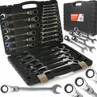 KLUCZE PŁASKO OCZKOWE Z GRZECHOTKĄ ŁAMANE 6-32 22e