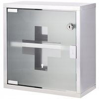 APTECZKA PIERWSZEJ POMOCY BHP METALOWA NA ŚCIANĘ