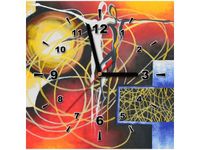 30X30CM ZEGAR BEZKRESNE UCZUCIA OBRAZ DREWNO