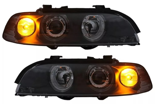 Nowe Lampy Reflektory Do BMW e39 OD 1995 DO 2003 SOCZEWKIK RINGI H7 ATEST na Arena.pl