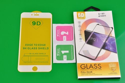 Szkło Hartowane 6D do Apple iPhone 6 Plus / 6S Plus biały na Arena.pl