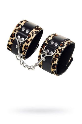 Drapieżne Kajdanki W Cętki - Anonymo Wrist Cuffs No 0102 Leopard na Arena.pl