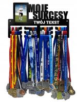 Wieszak na medale MOJE SUKCESY ramka na zdjęcie twoje imię 407.3